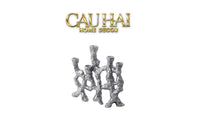 Elysian Couture - Đế Nến Platinum Multi Roots Candle Holders-CẬU HAI HOME DECOR