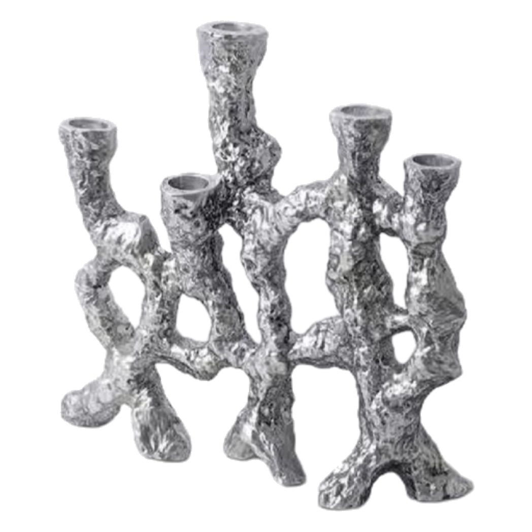 Elysian Couture - Đế Nến Platinum Multi Roots Candle Holders-ĐÈN TRANG TRÍ-Đối tác tại Trung Quốc theo từng đơn đặt hàng-CẬU HAI HOME DECOR