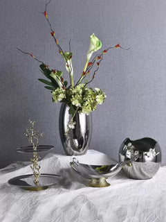 Elysian Couture - Đĩa 2 Tầng Platinum Elysian Branch Étagère 28x35-CẬU HAI HOME DECOR