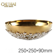 Elysian - Đĩa Trái Cây Platinum Branche Argentée D25-CẬU HAI HOME DECOR