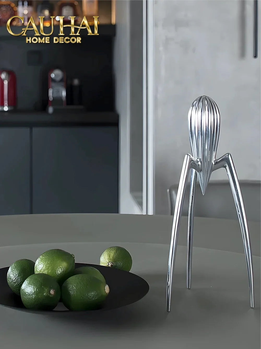 Elysian Fw25 - Tượng Kitchenware Spider Citron Chrome H29-CẬU HAI HOME DECOR