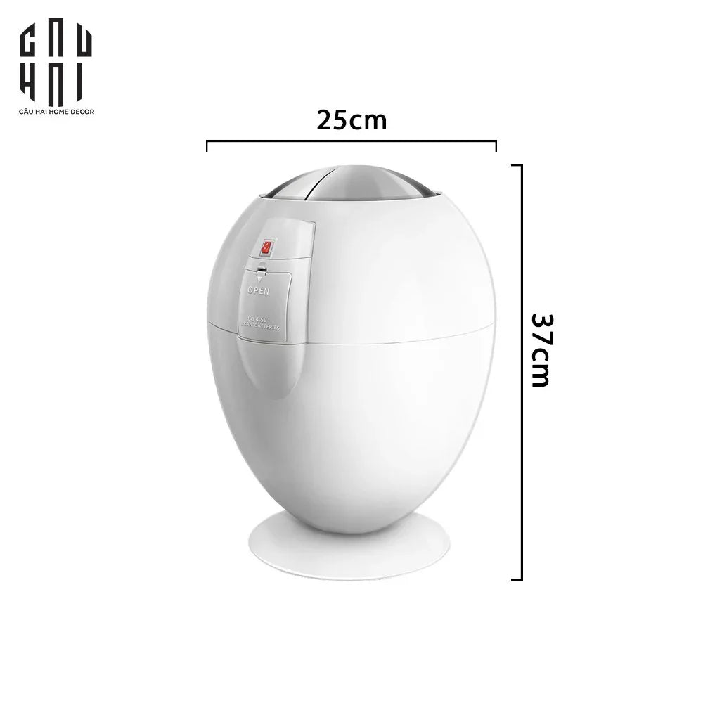 Elysian - Thùng Rác Cảm Ứng Platinum Egg 6L - CẬU HAI HOME DECOR