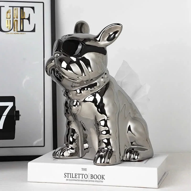 Elysian - Tượng Đựng Giấy Platinum Bull - CẬU HAI HOME DECOR