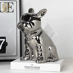 Elysian - Tượng Hộp Khăn Giấy Platinum Bull-CẬU HAI HOME DECOR