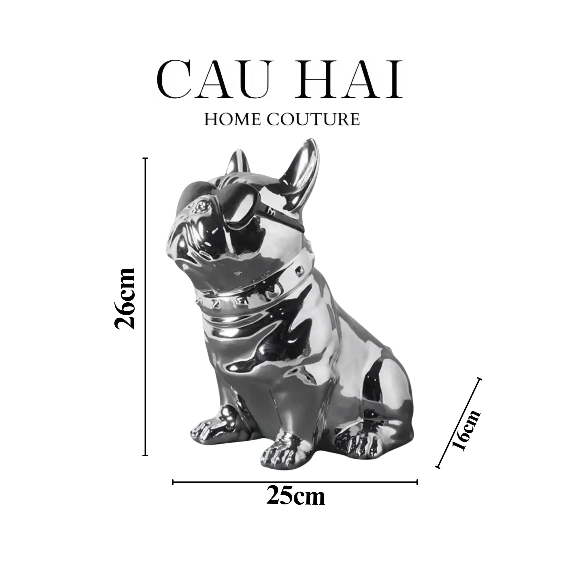 Elysian - Tượng Hộp Khăn Giấy Platinum Bull-CẬU HAI HOME DECOR