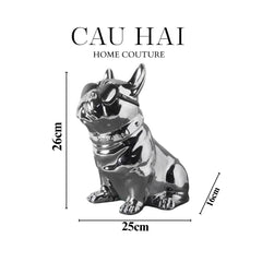 Elysian - Tượng Hộp Khăn Giấy Platinum Bull-CẬU HAI HOME DECOR