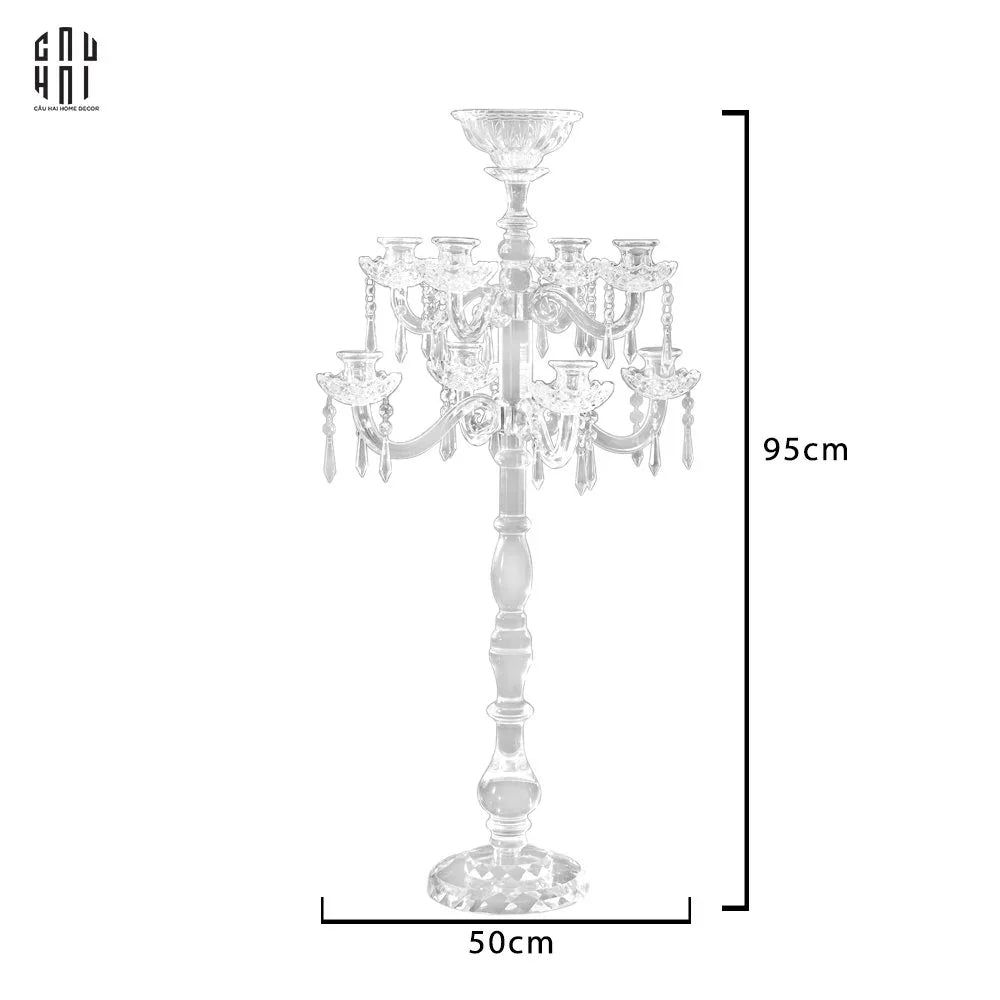 EMPEROR CRYSTAL CANDLE HOLDER 95-CẬU HAI HOME DECOR