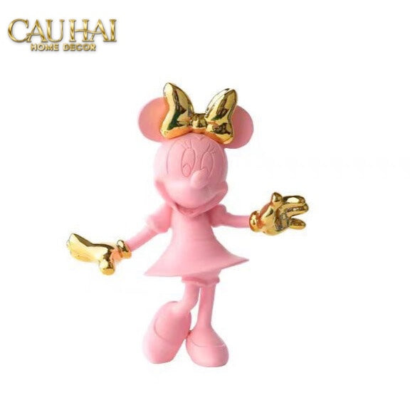 TƯỢNG MICKEY - MINNIE PINKYBOO BALLET H29-CẬU HAI HOME DECOR