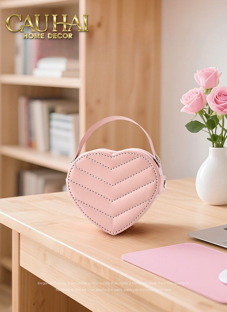 HAUTE FOLIE - HỘP TRANG SỨC MINI D'AMOUR CREAMY PEACH - CẬU HAI HOME DECOR