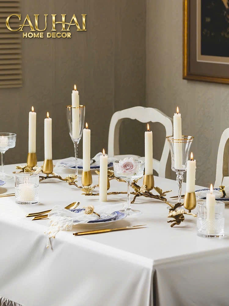 HOME COUTURE - ĐẾ NẾN ĐỒNG BRASSON BLOOM CANDLE CENTERPIECE D44 - CẬU HAI HOME DECOR