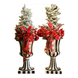 Fêtes Couture - Cặp Chậu Thông Les Jardinières Harlequin Rouge 170-BÌNH HOA-CẬU HAI HOME DECOR-CẬU HAI HOME DECOR