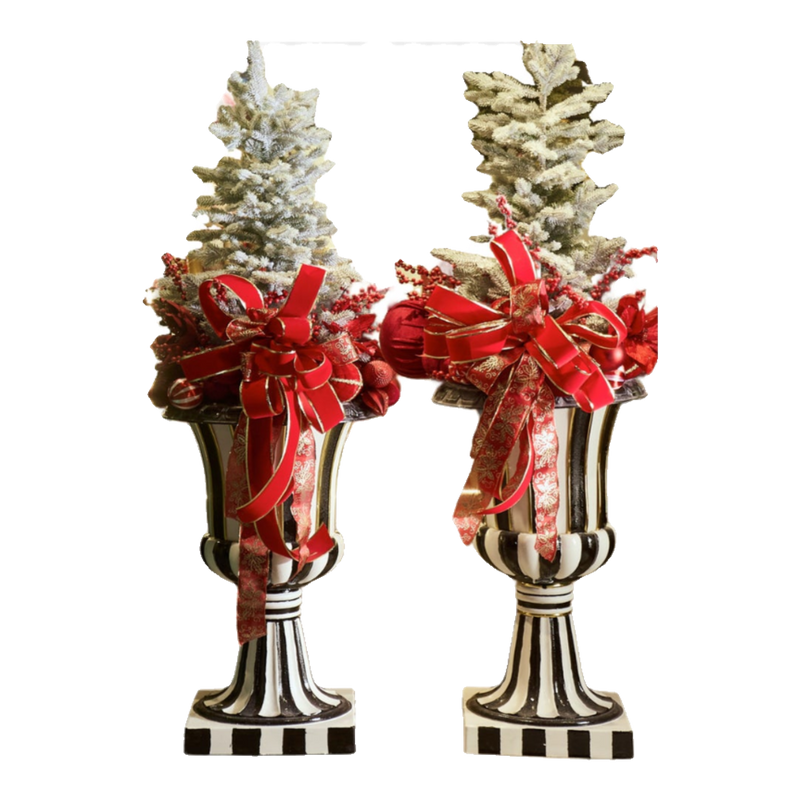 Fêtes Couture - Cặp Chậu Thông Les Jardinières Harlequin Rouge 170