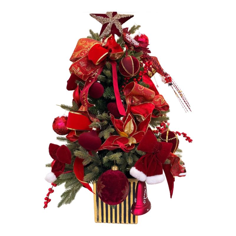 Fêtes Couture - Cây Thông Crimson Royale Noël Tree 100Cm
