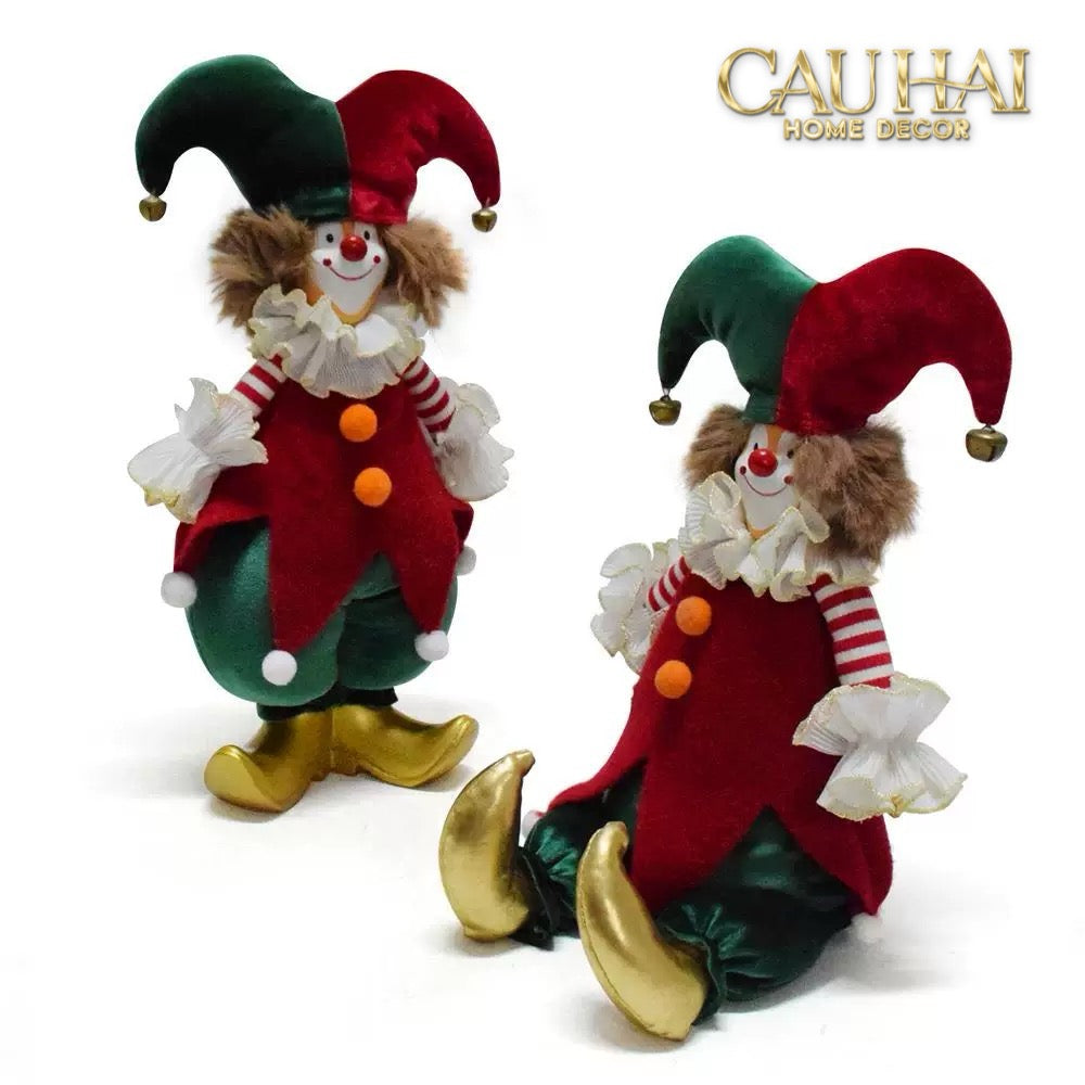 Fêtes Couture - Chú Hề Holiday Harlequin Christmas Festif Ornaments-TRANG TRÍ GIÁNG SINH-CẬU HAI HOME DECOR-CẬU HAI HOME DECOR