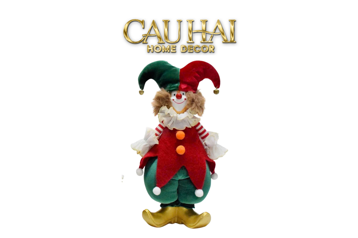 Fêtes Couture - Chú Hề Holiday Harlequin Christmas Festif Ornaments-TRANG TRÍ GIÁNG SINH-CẬU HAI HOME DECOR-STANDING-CẬU HAI HOME DECOR