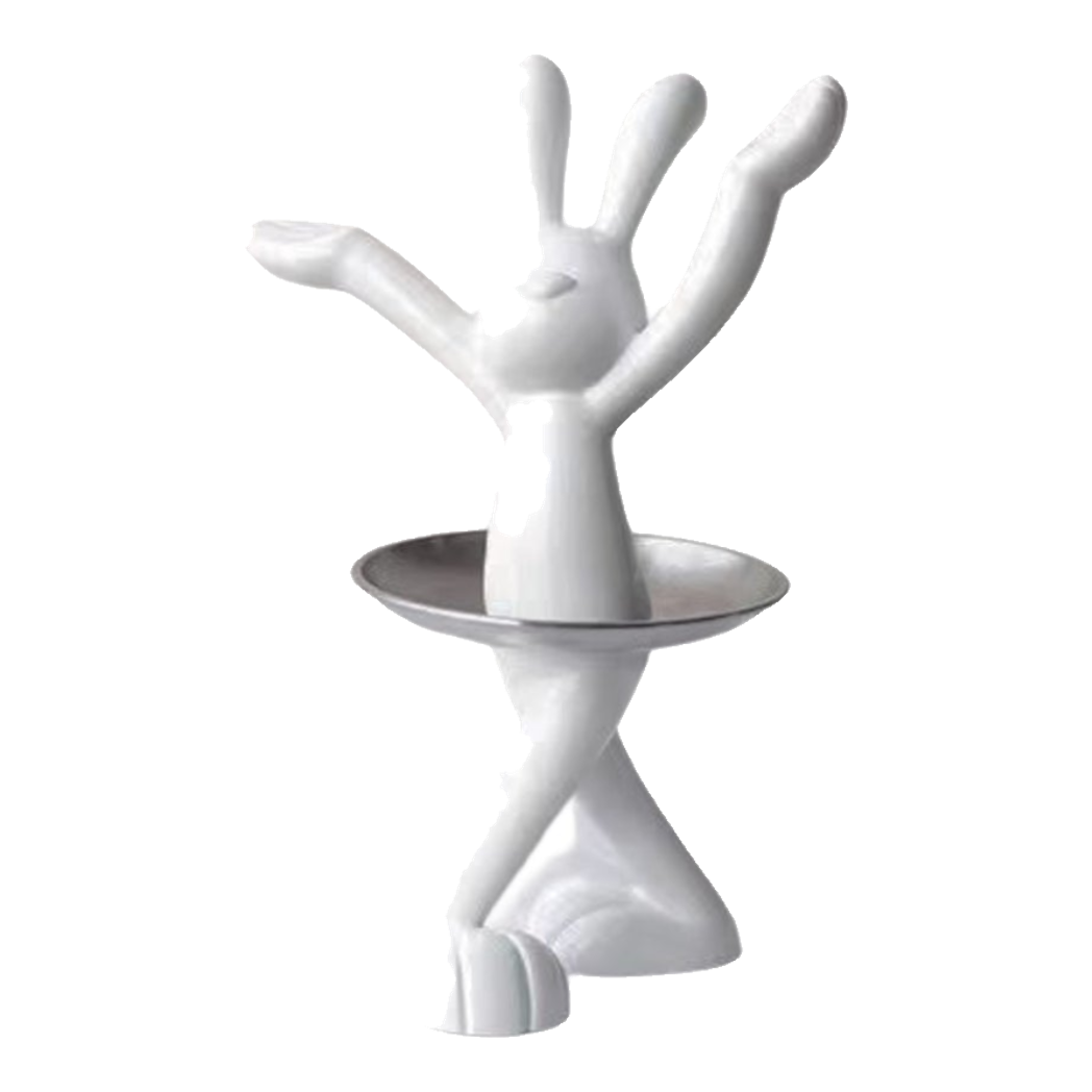 Fêtes Couture - Elysian Fw25 - Tượng Thỏ Figurine Ballerina Lapin-TƯỢNG TRANG TRÍ-Đối tác tại Trung Quốc theo từng đơn đặt hàng-CẬU HAI HOME DECOR