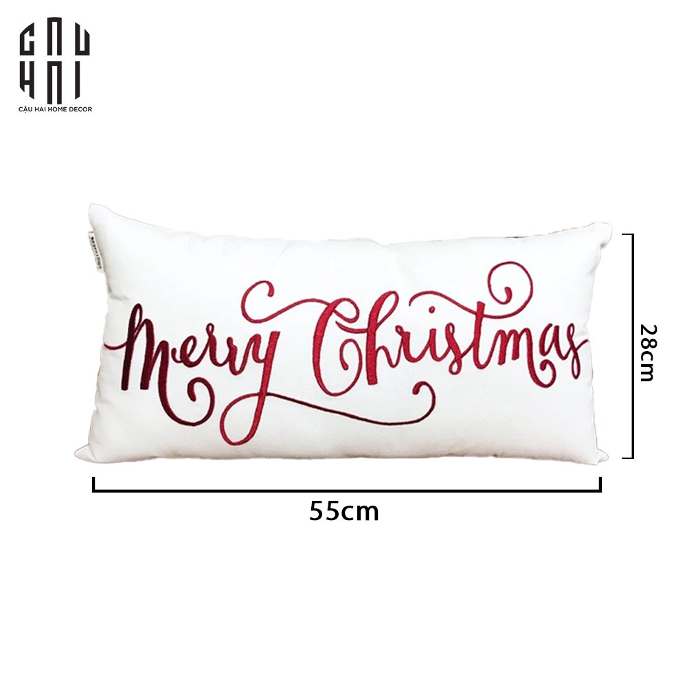 Fêtes Couture - Gối Rectangle Christmas 28X55 Cm-GỐI-Đối tác tại Trung Quốc theo từng đơn đặt hàng-CẬU HAI HOME DECOR