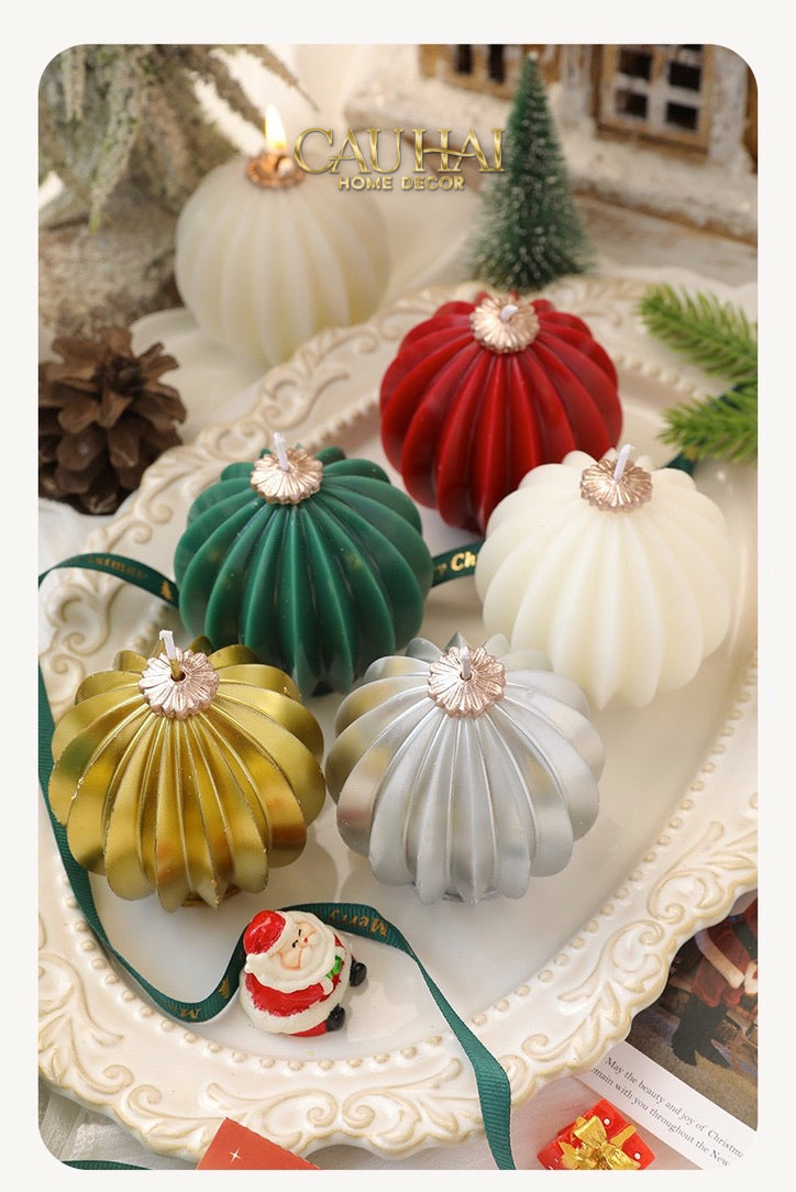 Fêtes Couture - Nến Quả Châu - Holiday Christmas Ornaments Charm Candles-NẾN TRANG TRÍ-Đối tác tại Trung Quốc theo từng đơn đặt hàng-CẬU HAI HOME DECOR