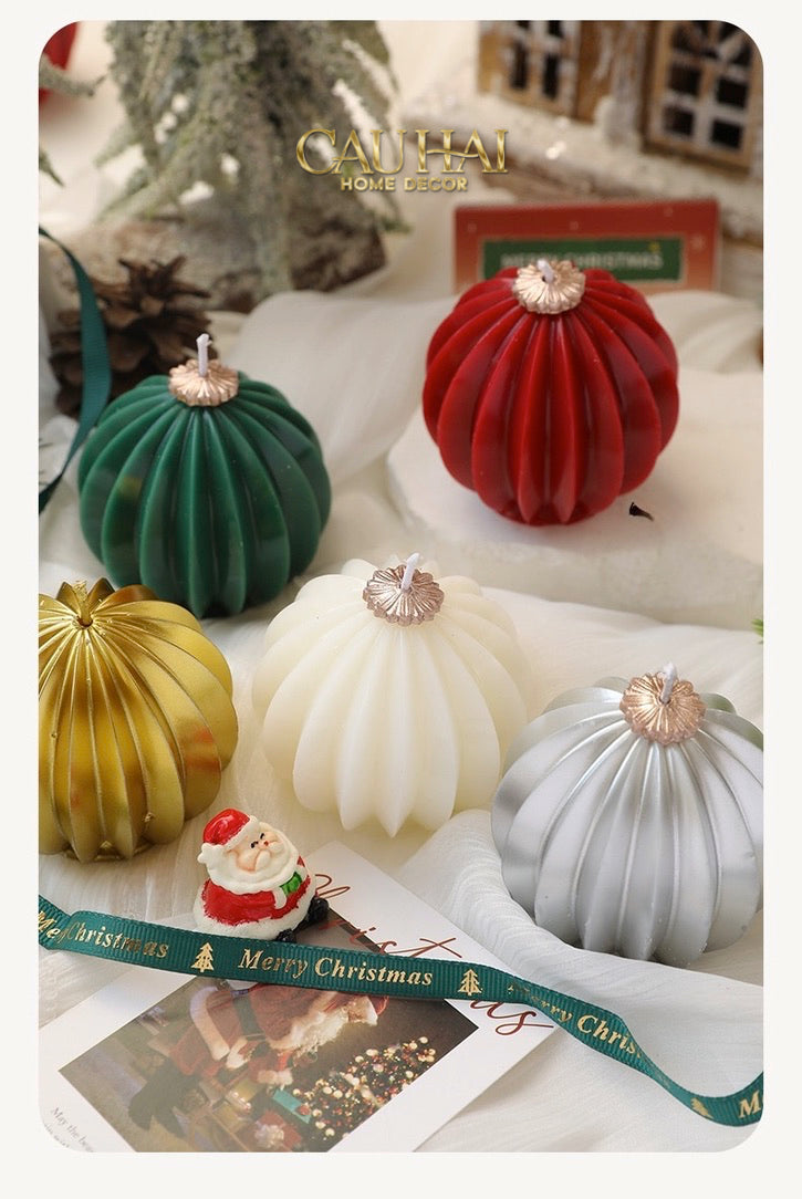 Fêtes Couture - Nến Quả Châu - Holiday Christmas Ornaments Charm Candles-NẾN TRANG TRÍ-Đối tác tại Trung Quốc theo từng đơn đặt hàng-CẬU HAI HOME DECOR