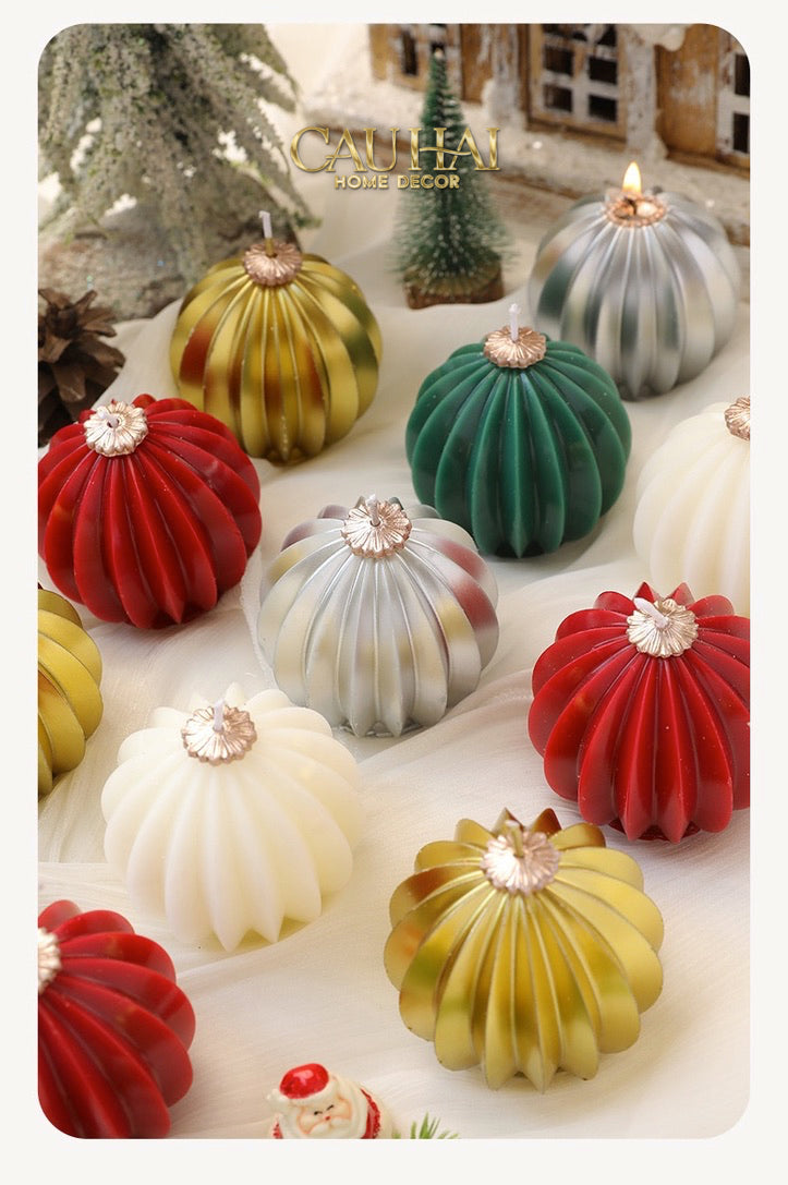 Fêtes Couture - Nến Quả Châu - Holiday Christmas Ornaments Charm Candles-NẾN TRANG TRÍ-Đối tác tại Trung Quốc theo từng đơn đặt hàng-CẬU HAI HOME DECOR