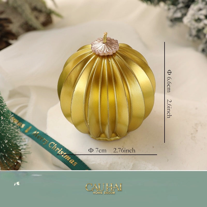 Fêtes Couture - Nến Quả Châu - Holiday Christmas Ornaments Charm Candles-NẾN TRANG TRÍ-Đối tác tại Trung Quốc theo từng đơn đặt hàng-CHAMPAGNE-CẬU HAI HOME DECOR