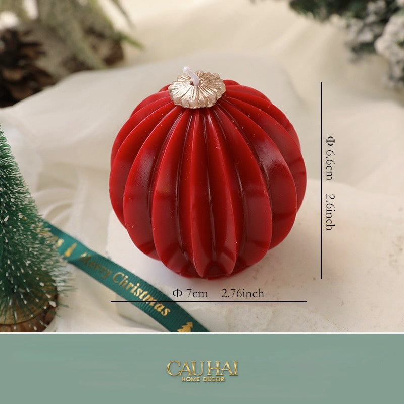 Fêtes Couture - Nến Quả Châu - Holiday Christmas Ornaments Charm Candles-NẾN TRANG TRÍ-Đối tác tại Trung Quốc theo từng đơn đặt hàng-ROUGE SPARKLE-CẬU HAI HOME DECOR