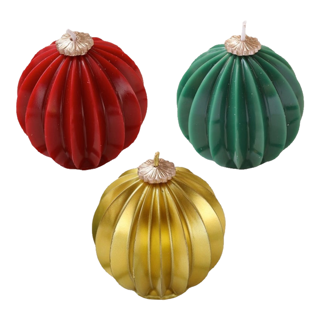 Fêtes Couture - Nến Quả Châu - Holiday Christmas Ornaments Charm Candles-NẾN TRANG TRÍ-Đối tác tại Trung Quốc theo từng đơn đặt hàng-CẬU HAI HOME DECOR