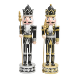 Fêtes Couture - Set 2 Tượng Nutcracker Allure D'Or Minuit Impérial H30-TƯỢNG TRANG TRÍ-Đối tác tại Trung Quốc theo từng đơn đặt hàng-CẬU HAI HOME DECOR
