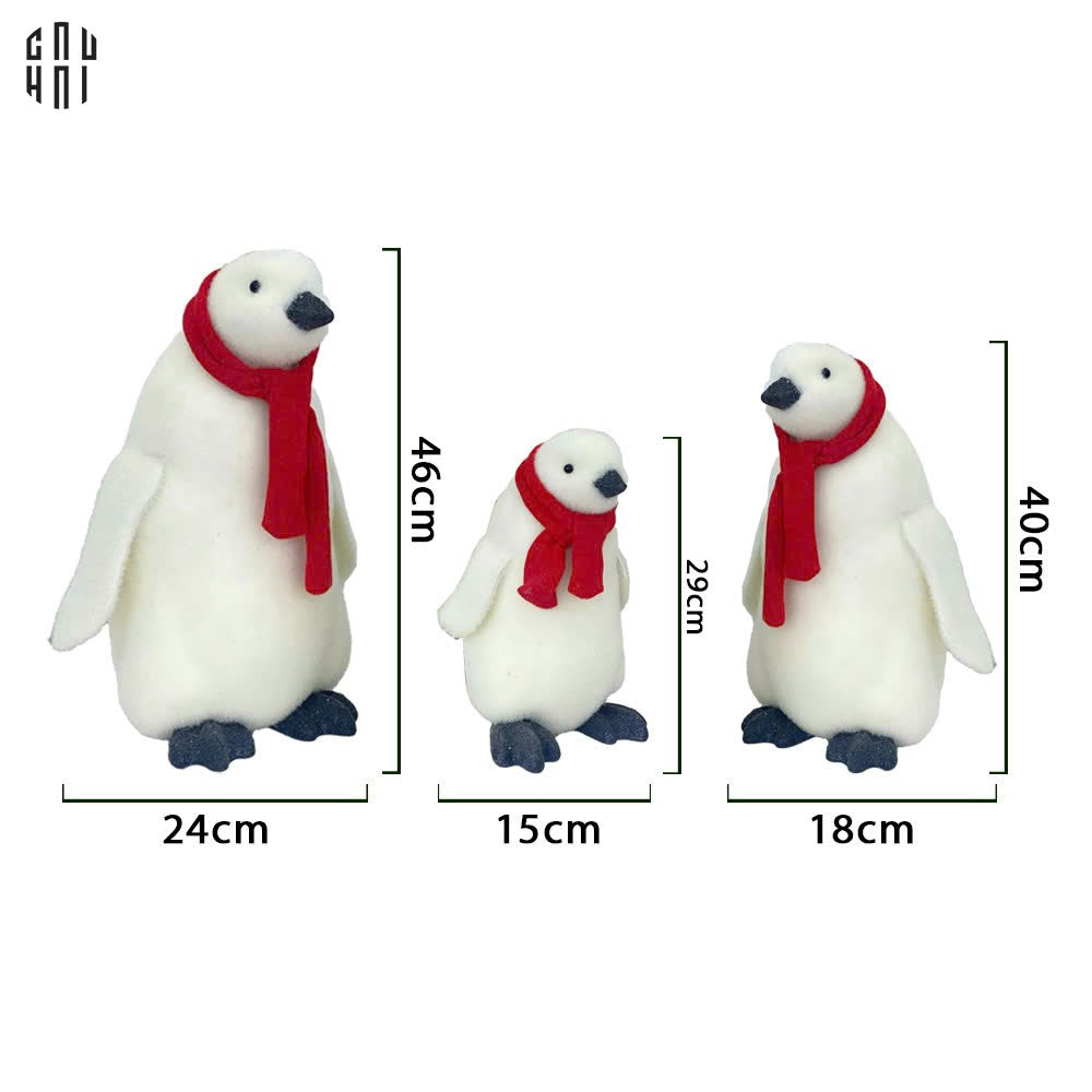 Fêtes Couture - Set 3 Tượng Chim Cánh Cụt - Penguins-TƯỢNG TRANG TRÍ-Đối tác tại Trung Quốc theo từng đơn đặt hàng-CẬU HAI HOME DECOR