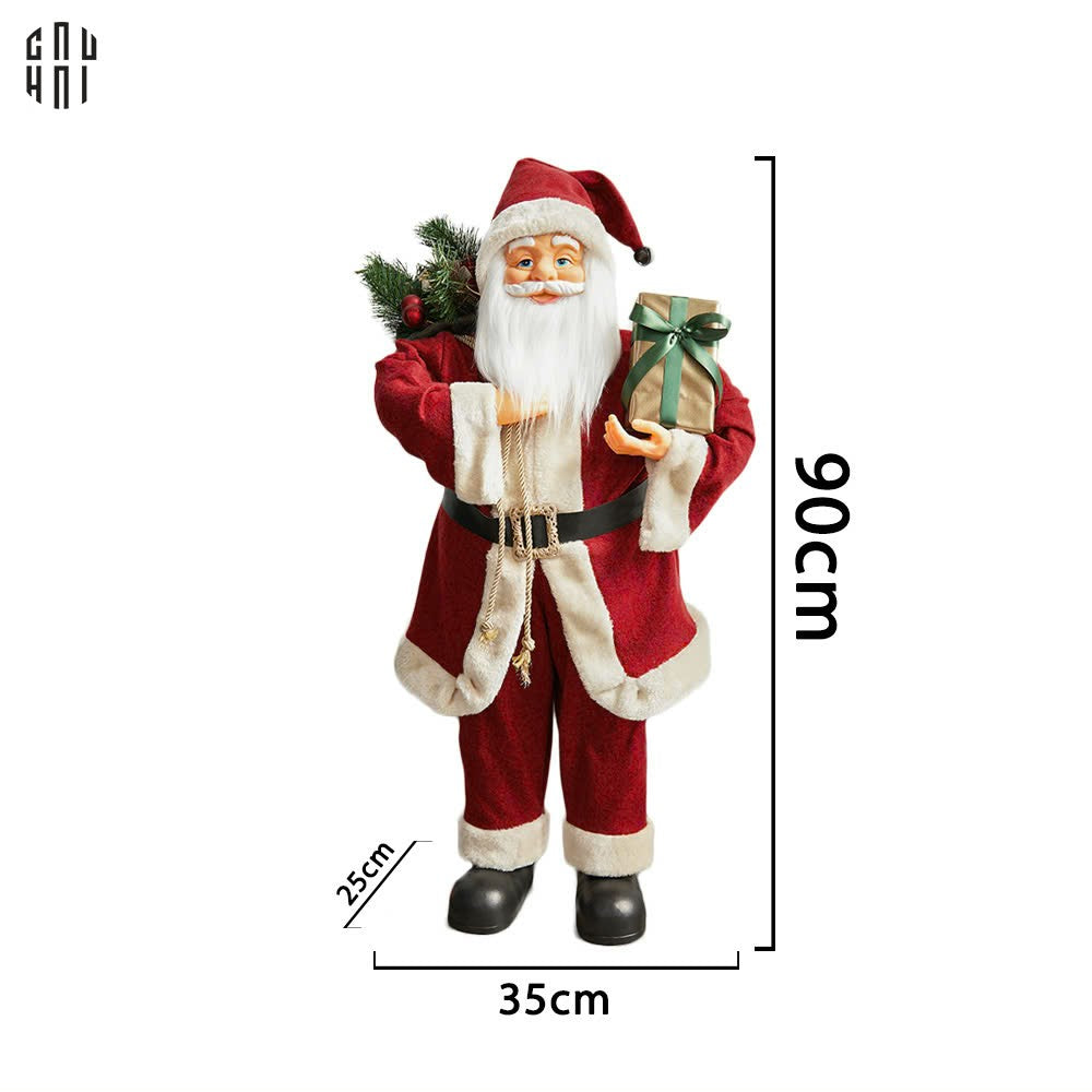 Fêtes Couture - Set 3 Tượng Santa Claus Noel-TƯỢNG TRANG TRÍ-Đối tác tại Trung Quốc theo từng đơn đặt hàng-CẬU HAI HOME DECOR
