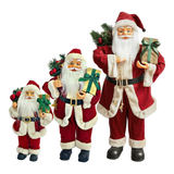 Fêtes Couture - Set 3 Tượng Santa Claus Noel-TƯỢNG TRANG TRÍ-Đối tác tại Trung Quốc theo từng đơn đặt hàng-CẬU HAI HOME DECOR
