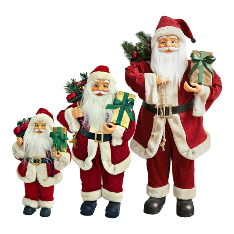 Fêtes Couture -  Set 3 Tượng Santa Claus  Noel