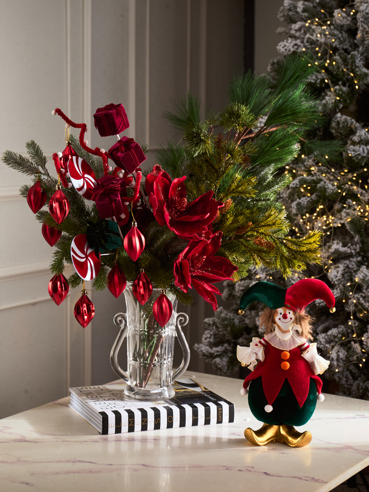 Fêtes Couture - Set Bình Và Hoa D.O Rouge Platinum Velvet-BÌNH HOA-Đối tác tại Trung Quốc theo từng đơn đặt hàng-CẬU HAI HOME DECOR