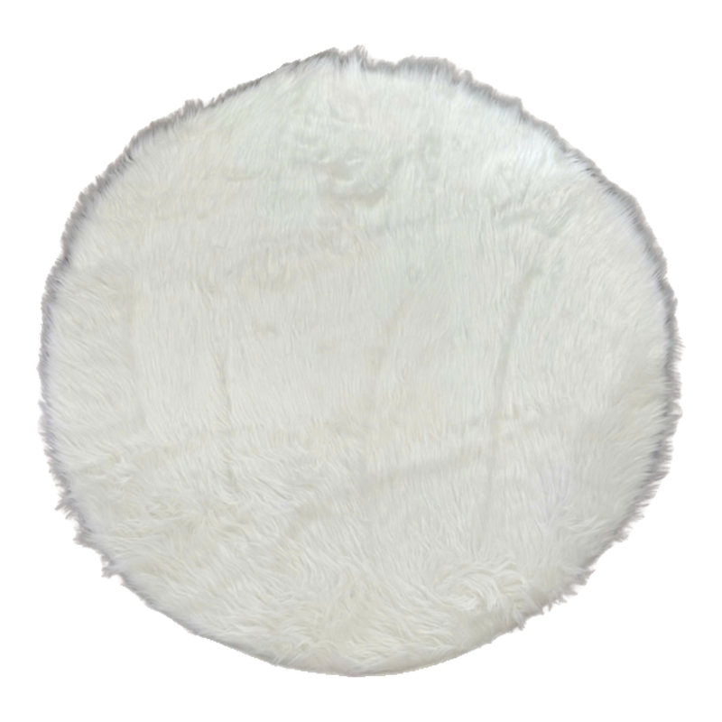 Fêtes Couture - Thảm Tròn Lông Tuyết D100 Blanche-Neige
