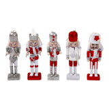 Fêtes Couture - Tượng Mini Nutcracker 5Pcs - Red-TƯỢNG TRANG TRÍ-Đối tác tại Trung Quốc theo từng đơn đặt hàng-CẬU HAI HOME DECOR