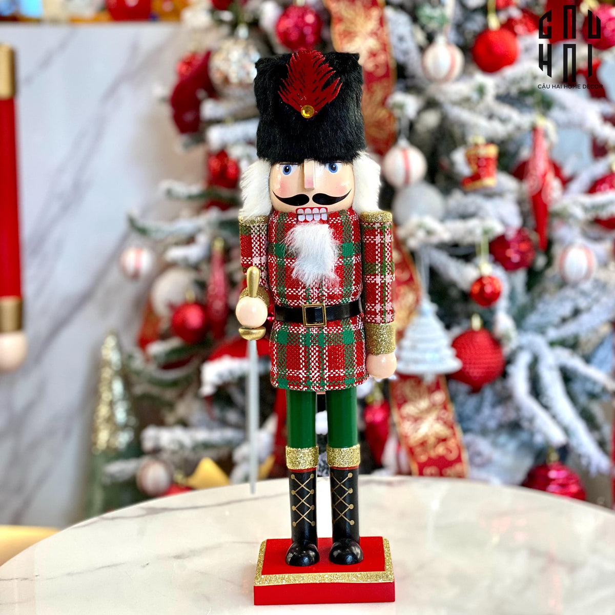 Fêtes Couture - Tượng Nutcracker 36Cm Sword-TƯỢNG TRANG TRÍ-Đối tác tại Trung Quốc theo từng đơn đặt hàng-CẬU HAI HOME DECOR