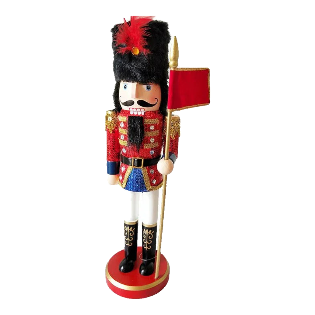 Fêtes Couture - Tượng Nutcracker 37Cm Flag-TƯỢNG TRANG TRÍ-Đối tác tại Trung Quốc theo từng đơn đặt hàng-CẬU HAI HOME DECOR