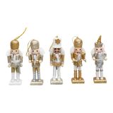 Fêtes Couture - Tượng Nutcracker 5Pcs - Gold-TƯỢNG TRANG TRÍ-Đối tác tại Trung Quốc theo từng đơn đặt hàng-CẬU HAI HOME DECOR