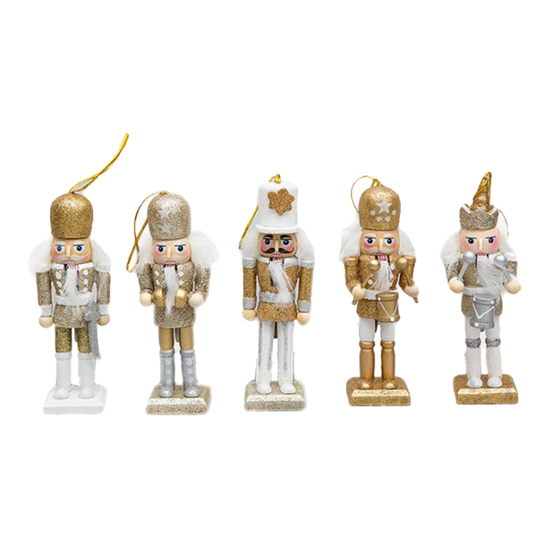 Fêtes Couture - Tượng Nutcracker 5Pcs - Gold