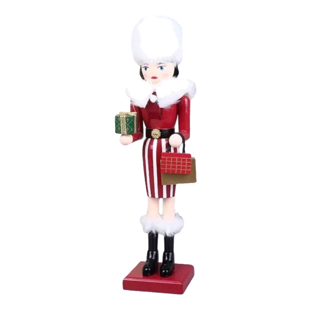 Fêtes Couture - Tượng Nutcracker La Dame D’Hiver Atélier-TƯỢNG TRANG TRÍ-Đối tác tại Trung Quốc theo từng đơn đặt hàng-CẬU HAI HOME DECOR