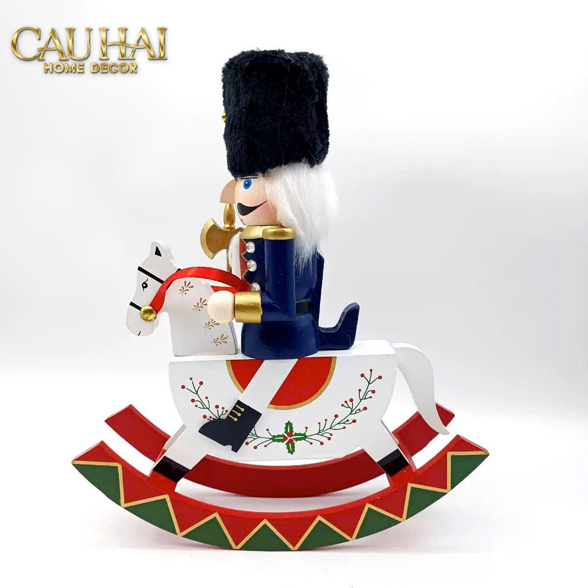 Fêtes Couture - Tượng Nutcracker Royal Cavalier H25-TƯỢNG TRANG TRÍ-Đối tác tại Trung Quốc theo từng đơn đặt hàng-CẬU HAI HOME DECOR