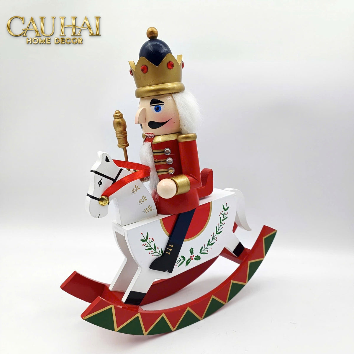Fêtes Couture - Tượng Nutcracker Royal Cavalier H25-TƯỢNG TRANG TRÍ-Đối tác tại Trung Quốc theo từng đơn đặt hàng-CẬU HAI HOME DECOR