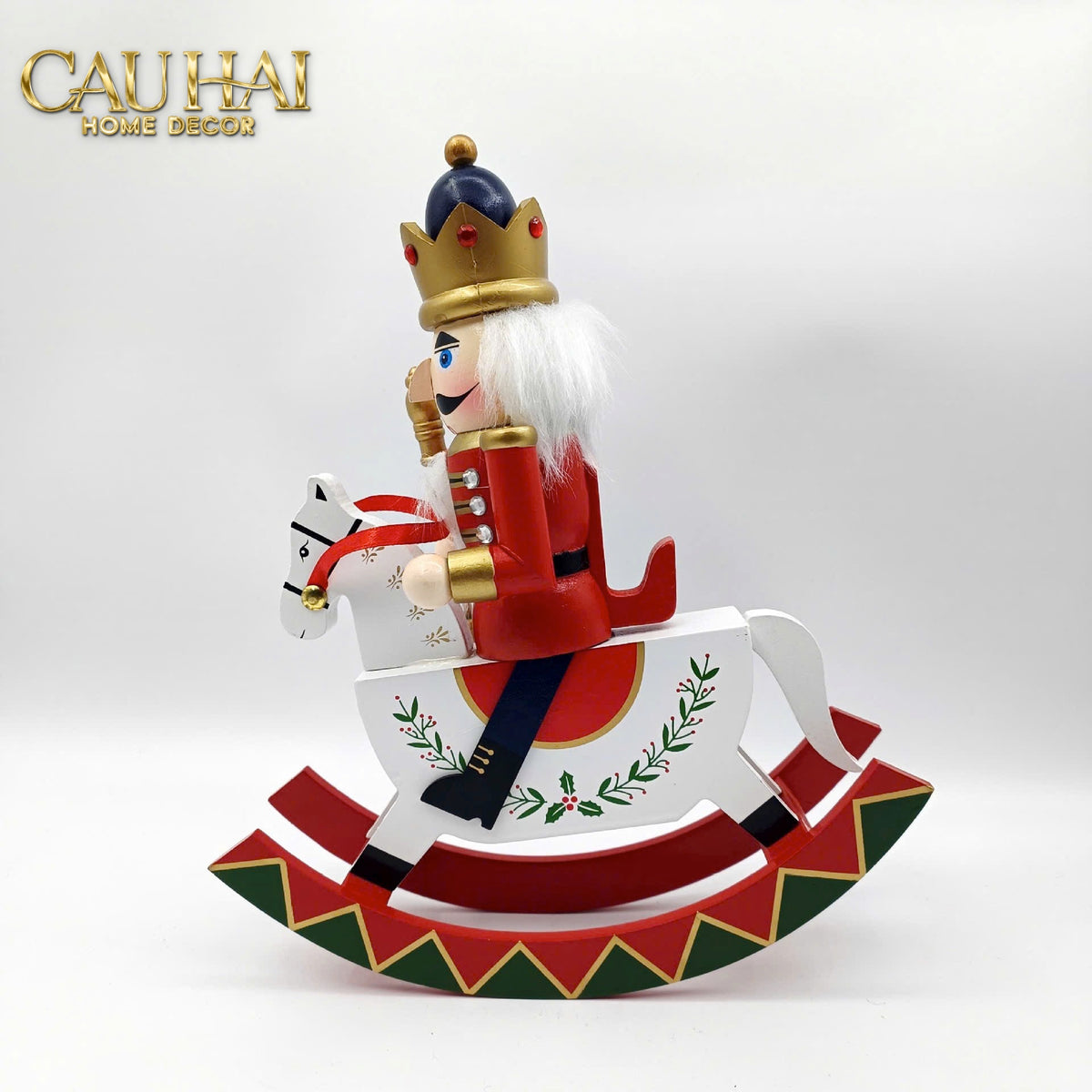 Fêtes Couture - Tượng Nutcracker Royal Cavalier H25-TƯỢNG TRANG TRÍ-Đối tác tại Trung Quốc theo từng đơn đặt hàng-CẬU HAI HOME DECOR