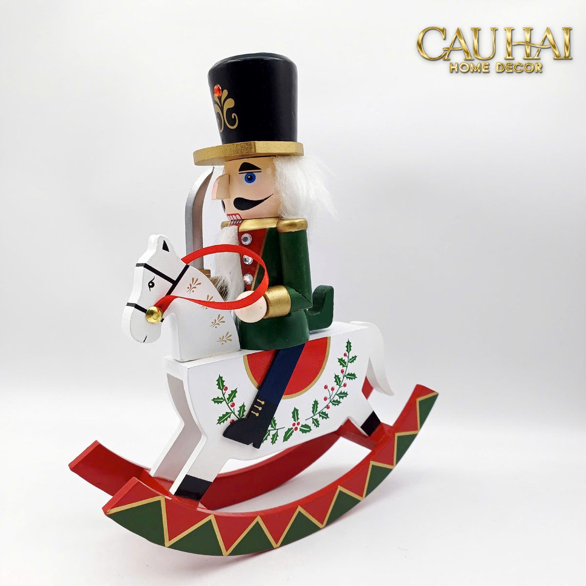 Fêtes Couture - Tượng Nutcracker Royal Cavalier H25-TƯỢNG TRANG TRÍ-Đối tác tại Trung Quốc theo từng đơn đặt hàng-CẬU HAI HOME DECOR