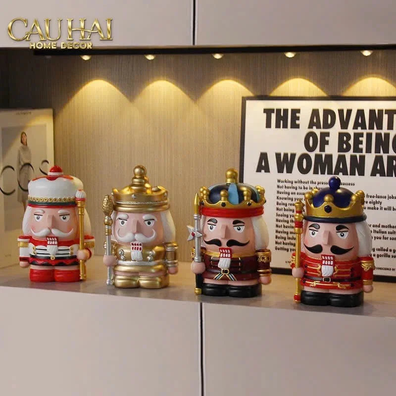Fêtes Couture - Tượng Petit Nut-Banker Blanc / Noir / Rouge / D'Or-CẬU HAI HOME DECOR