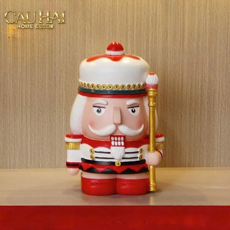 Fêtes Couture - Tượng Petit Nut-Banker Blanc / Noir / Rouge / D'Or-CẬU HAI HOME DECOR