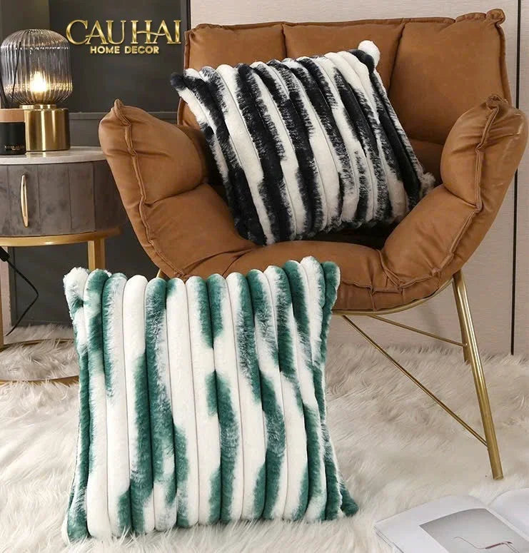 Fêtes Couture - Vỏ Gối Lông Atélier Lux Fur Lapin Spéciale Collection-CẬU HAI HOME DECOR