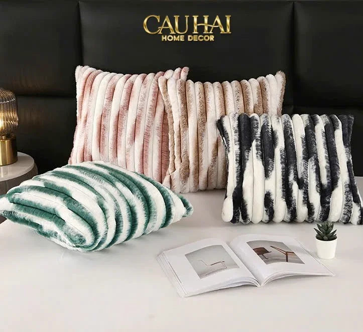 Fêtes Couture - Vỏ Gối Lông Atélier Lux Fur Lapin Spéciale Collection-VỎ GỐI-Đối tác tại Trung Quốc theo từng đơn đặt hàng-CẬU HAI HOME DECOR