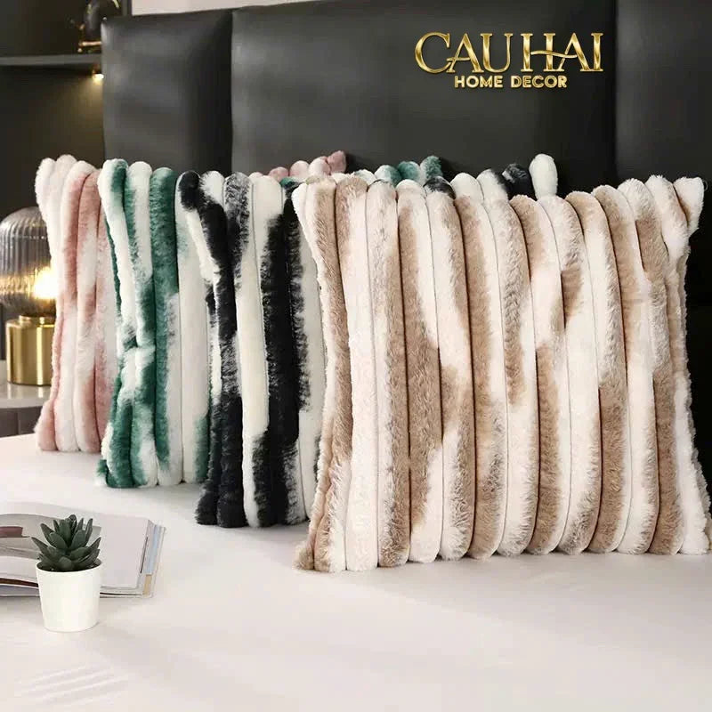 Fêtes Couture - Vỏ Gối Lông Atélier Lux Fur Lapin Spéciale Collection-CẬU HAI HOME DECOR