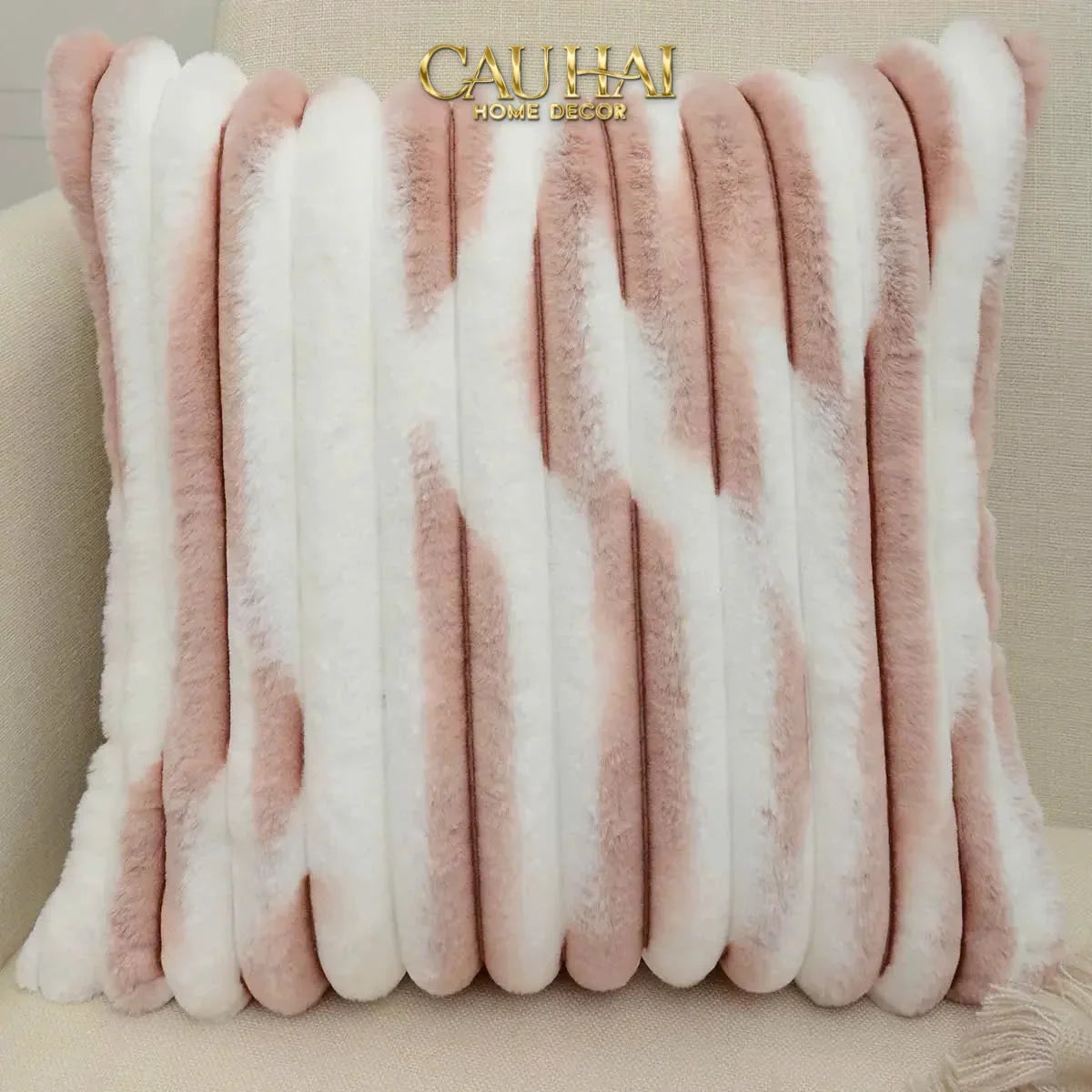 Fêtes Couture - Vỏ Gối Lông Atélier Lux Fur Lapin Spéciale Collection-VỎ GỐI-Đối tác tại Trung Quốc theo từng đơn đặt hàng-CẬU HAI HOME DECOR